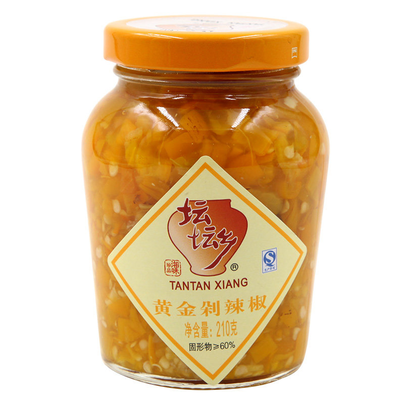 【天猫超市】坛坛乡黄金剁辣椒210g剁椒 辣椒酱拌饭酱拌面蒸菜