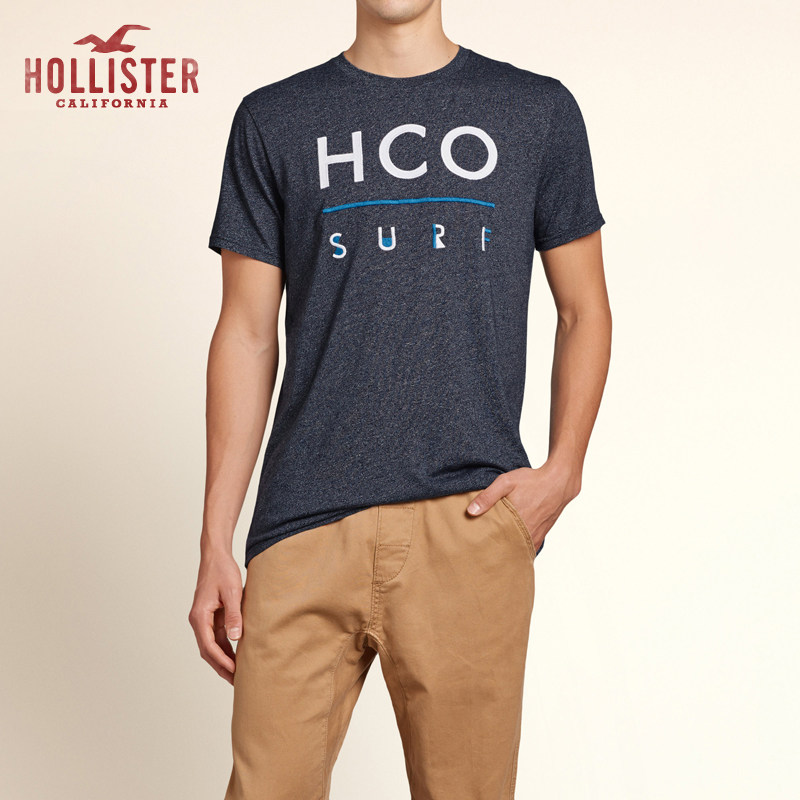 Hollister 标识贴花图案 T 恤 男 113765