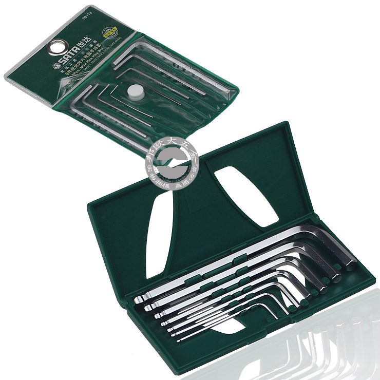 Shida Mini Ball Head Inner Hexagon Wrench Set to carry a torsion pocket type lengthened inner hexagon 09119