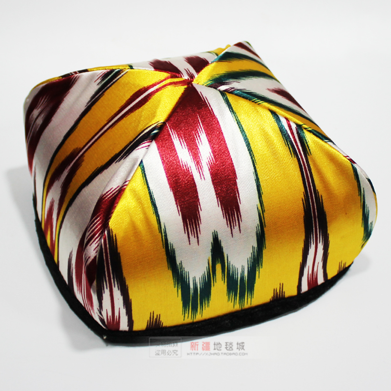 Xinjiang Uyghur flower hat Adlai silk hat dance performance headwear adult stage photography decorative hat