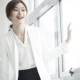 Áo khoác ngoài màu trắng của OFFIY-WISE nữ cao cấp Nhật Bản mẫu áo vest lửng nữ Business Suit