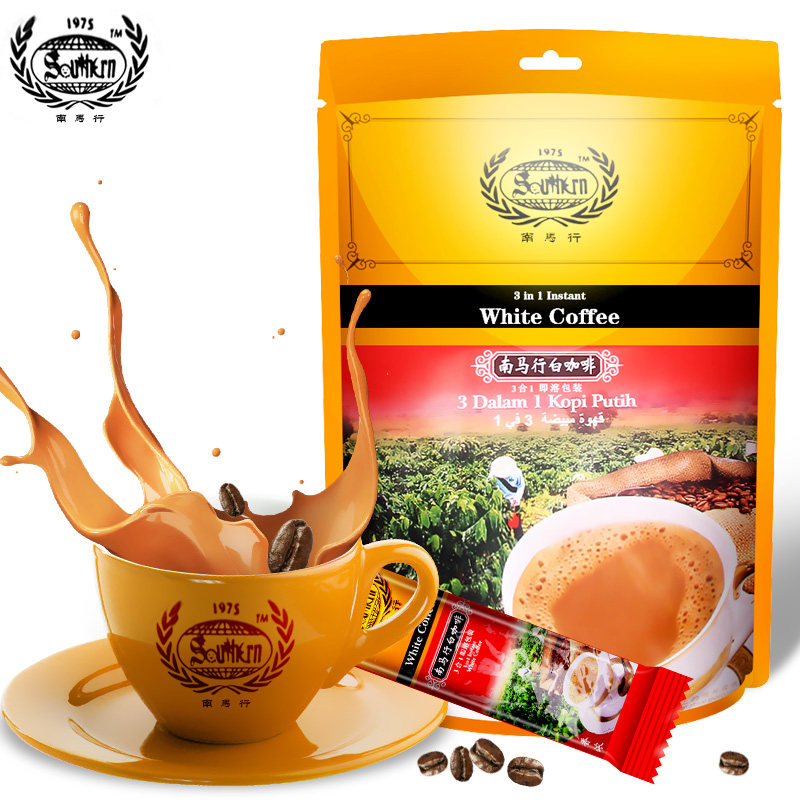 【天猫超市】马来西亚进口 南马行3合1香浓白咖啡速溶饮料180g