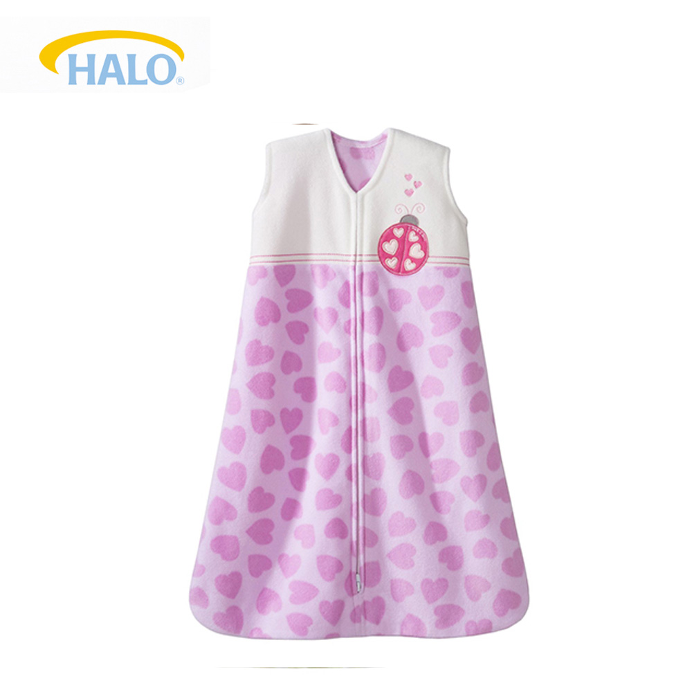 美国品牌 Halo抓布毛料贴花背心式睡衣 舒适婴幼儿可爱安全睡袋