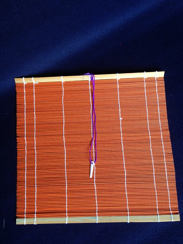 ~ seal cutting tools ~ brush pen roll bamboo pen curtain orange 33*33