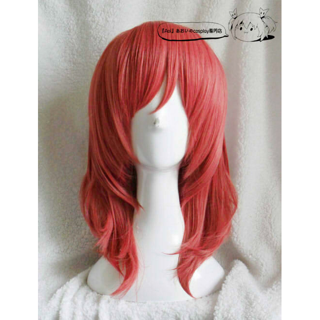 Aoi Simulated Scalp Love Live! Nishikino Maki Watermelon Red Cosplay Wig