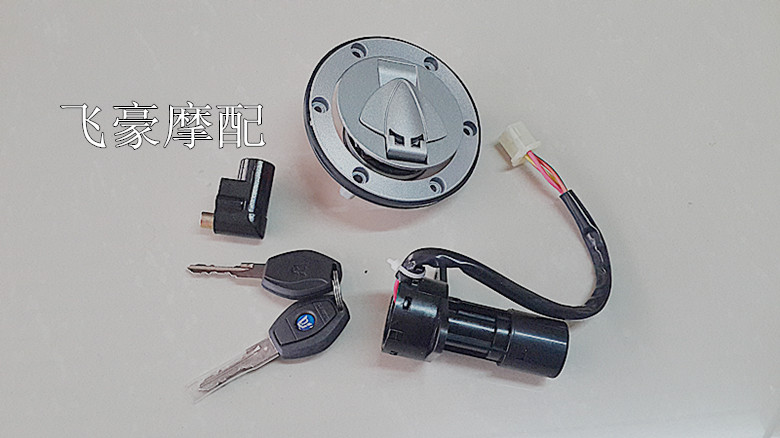 Qianjiang Motorcycle Original Accessories QJ150 - 19A -19C Electric Gate Lock Cap Set Lock