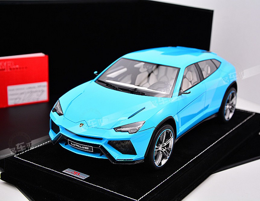 MR 1:18 Blue Baotenini Lamborghini URUS SUV Shanghai Auto Show Edition car model