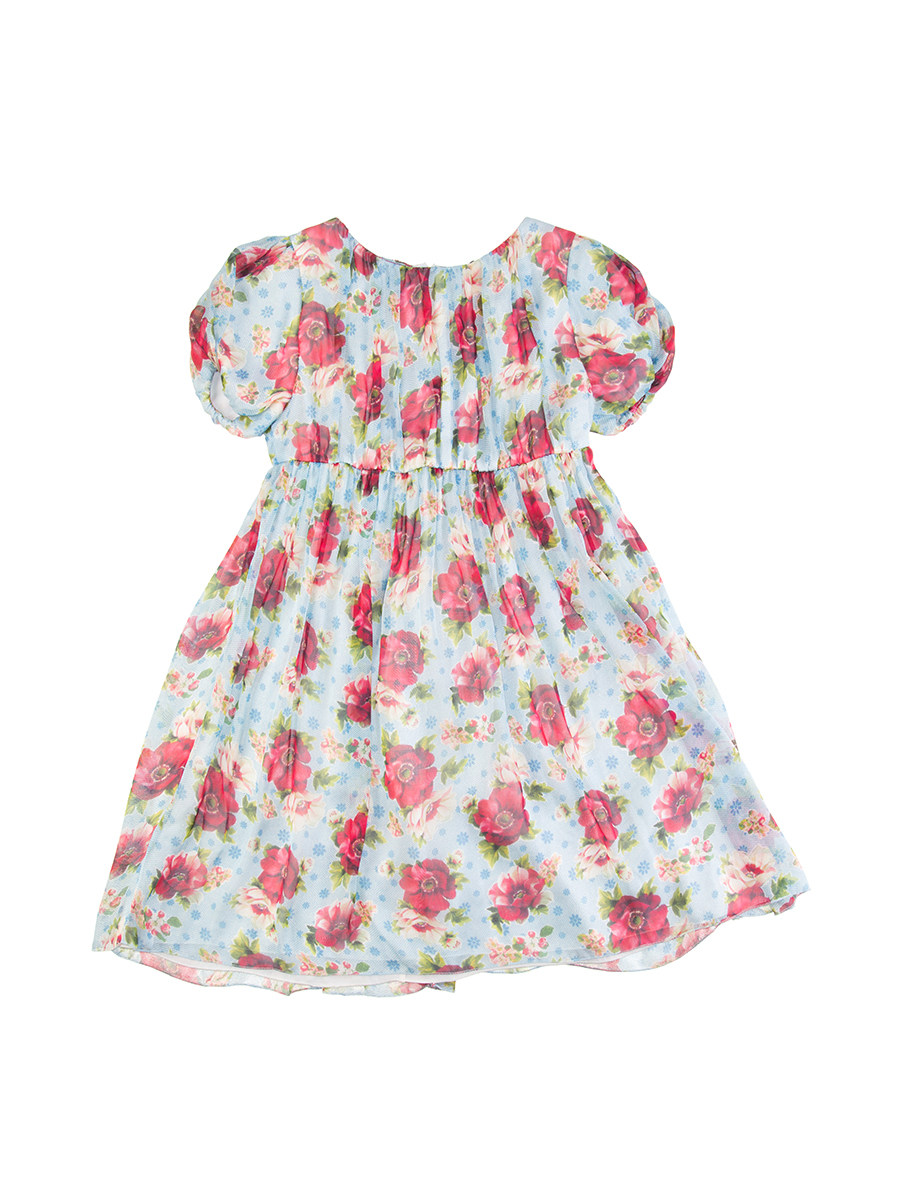 Dolce&Gabbana 蓝色印花百褶连衣裙