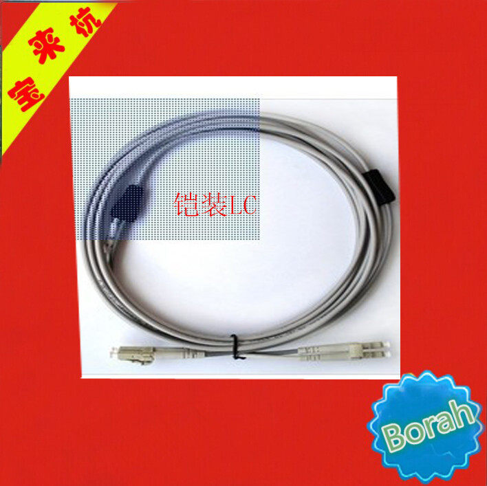 Anti-pressure sheathed fiber jumper LC-LCD multi-mode double core tail 3 m 3 m 10 m 20 m 50 m 50 m 100 m can be set