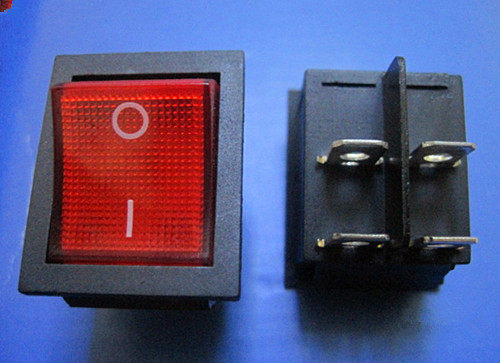 Special high-power power switch 4 feet with light red boat switch KCD4 switch