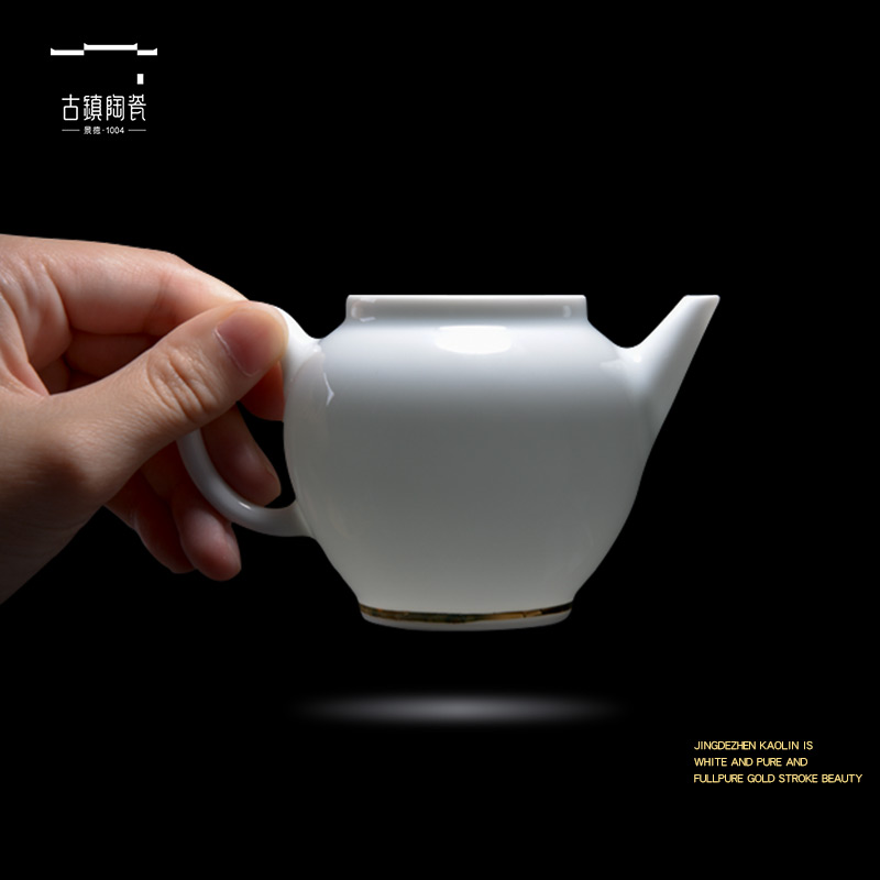 Ancient pottery and porcelain of jingdezhen kung fu tea set tea tray teapot teacup tea tray of a complete set of household solid wood tea cup