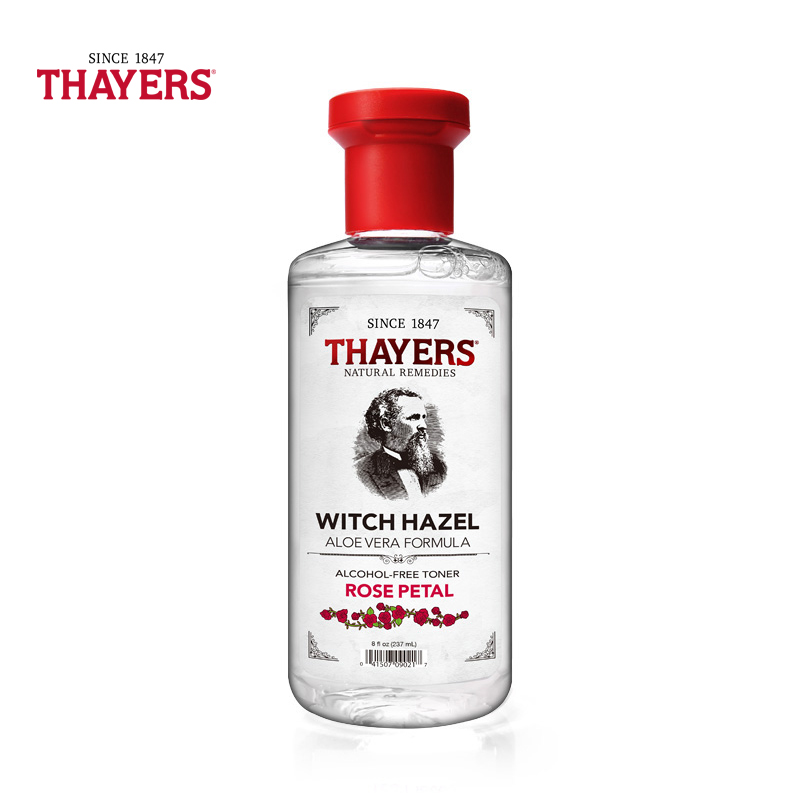 美国津尔氏Thayers金缕梅玫瑰水爽肤水237ML保湿补水收毛孔化妆水