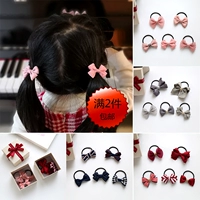 Nhẫn trẻ em dễ thương làm nơ nơ xinh xắn đặt không làm tổn thương dây buộc tóc buộc tóc đầu dây phụ nữ tóc bé băng đô tai thỏ