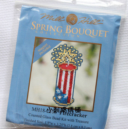 Small hedgehog★ MH182106 Firecracker U.S. original fit Mill Hill kit spot