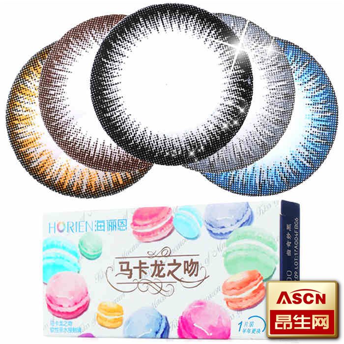 海俪恩美瞳美目半年抛混血大小直径彩色隐形近视眼镜1片旗舰店TF
