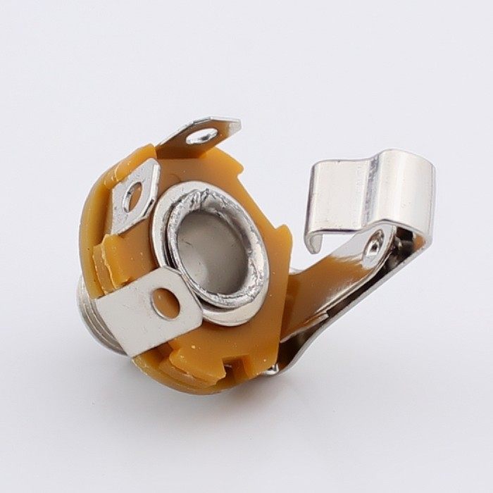 6 5 single sound with switch metal seat Audio 6 5 Mother seat 6 5MM Large two-core microphone socket panel holder