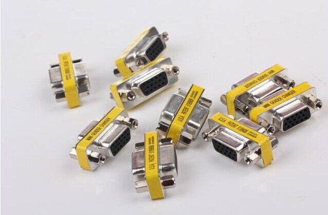VGA female head to female head VGA adapter 15 hole adapter 15 hole-15 hole VGA male to female adapter