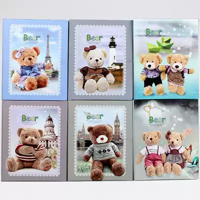 4D Big 6 inch cartoon teddy bear 100 photo album Baby hundred days grow commemorative album family daily album