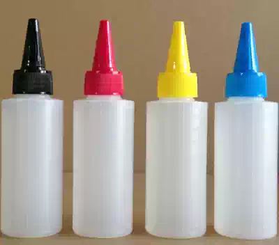 100ML translucent ink bottle liquid bottle empty plastic bottle HP series special empty bottle PE material