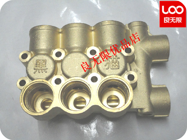 Black cat car wash machine Suzhou black cat high pressure cleaning machine BCC0717B copper pump head pump body assembly 0917B copper block