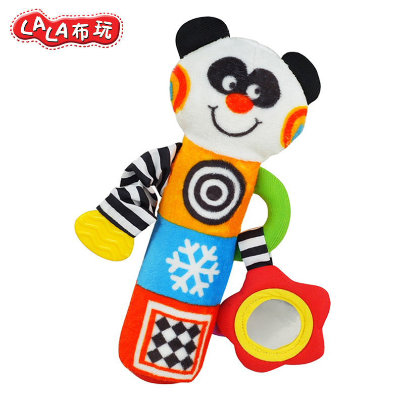 Lalababy 拉拉布玩 手握系列 小熊猫摇棒  宝宝益智认知玩具