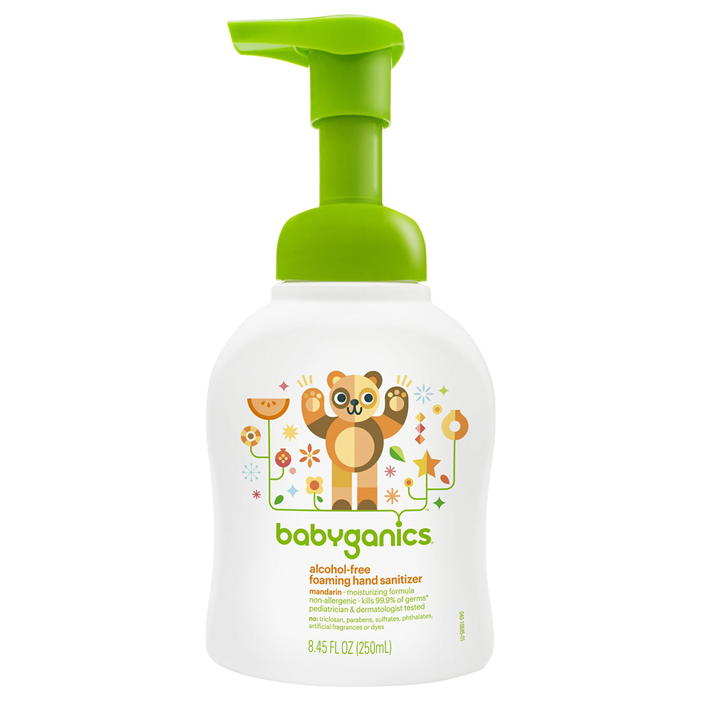 美国BabyGanics甘尼克宝贝不含酒精天然泡沫干洗手液250ml