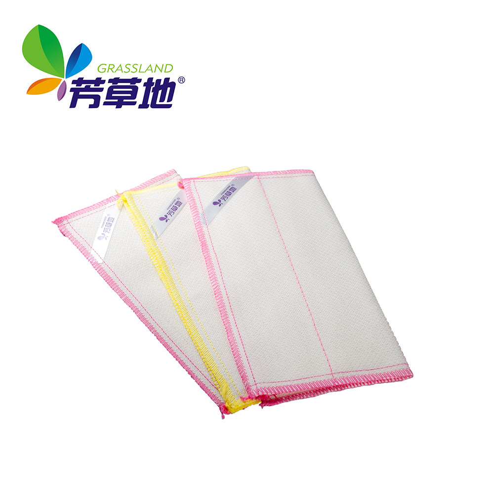 【天猫超市】芳草地 3片装三层 厨房耐用清洁布 洗碗巾 30cm*30cm