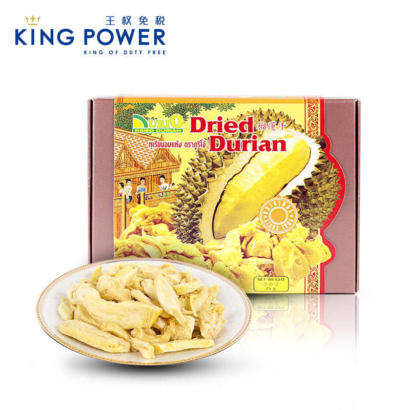 DURIO杜里奥天然榴莲干75g 进口特色果干正品零食