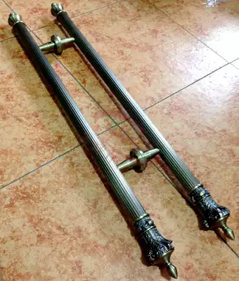 European-style luxury door handle Glass door handle Chinese bronze handle Handle Hotel wooden door handle