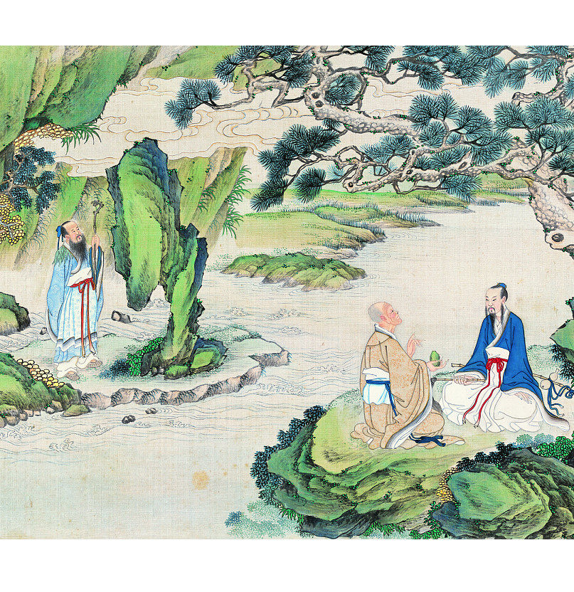 YC 768 (China) Qing Dynasty Sun Wenhong Building Dreamwork Painting Guo Drawing and Electronic Picture Material Gallery