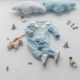 Quần áo bé gái Xiêm nam bé lưới màu đỏ mùa thu và mùa đông trăng rằm sơ sinh dễ thương bộ body suit Áo liền quần