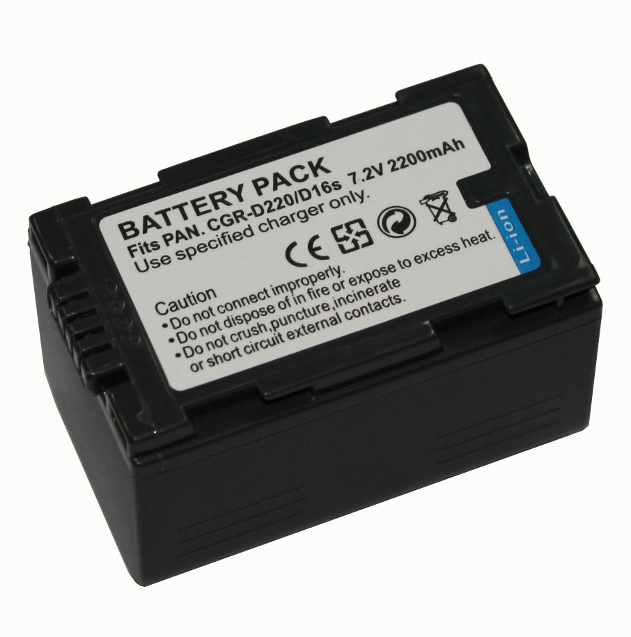 Panasonic CGR-D16S battery NV-GS5 MX500 D220 D120 camera battery