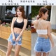 Nữ sinh trung học làm đẹp lưng ống yếm hàng đầu ngắn gợi cảm tụ tập đồ lót phụ nữ quấn ngực không áo ngực thép đồ lót cotton Ống
