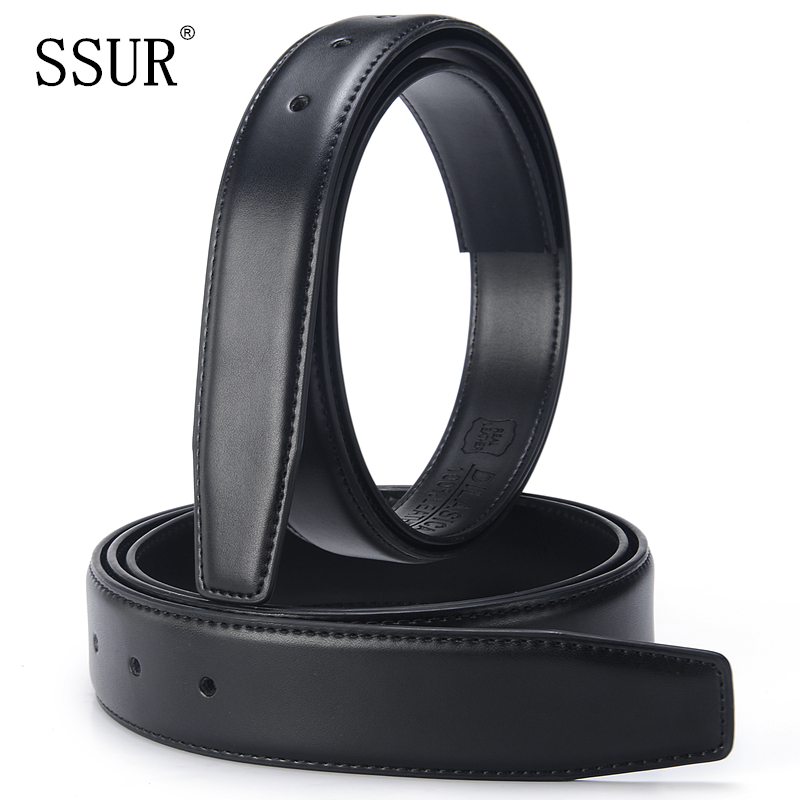 Men do not take the lead in belt strips punching with body without head strap Business casual genuine leather belt needle buckle plate cingulum