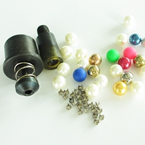 Mix color Pearl rivet Korean dress accessories DIY Korean version shoes rivet accessories nail accessories full copper bottom buckle