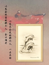 Solid wood wall photo frame setting 10 inch A4 8K A3 creative simple frame can be matched with sketch color lead works