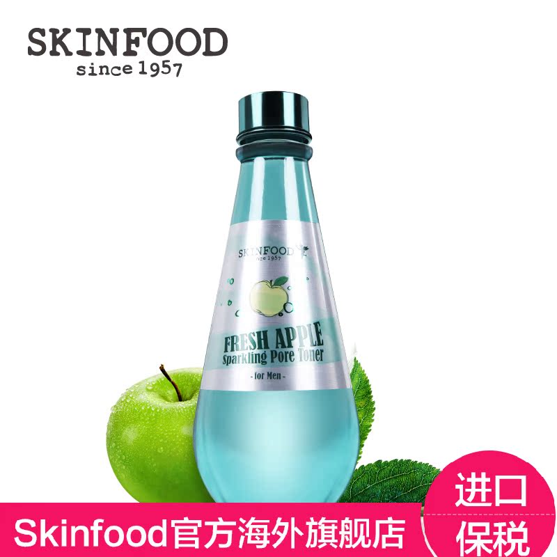 skinfood青苹果紧致男士化妆水爽肤水紧致肌肤深层补水