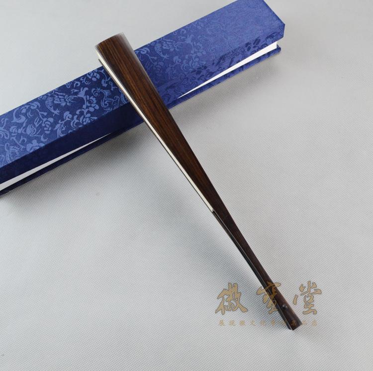 Wen play folding fan 10 inch 15 square ebony bamboo core folding fan straight arm lamp holder blank rice paper fan handmade