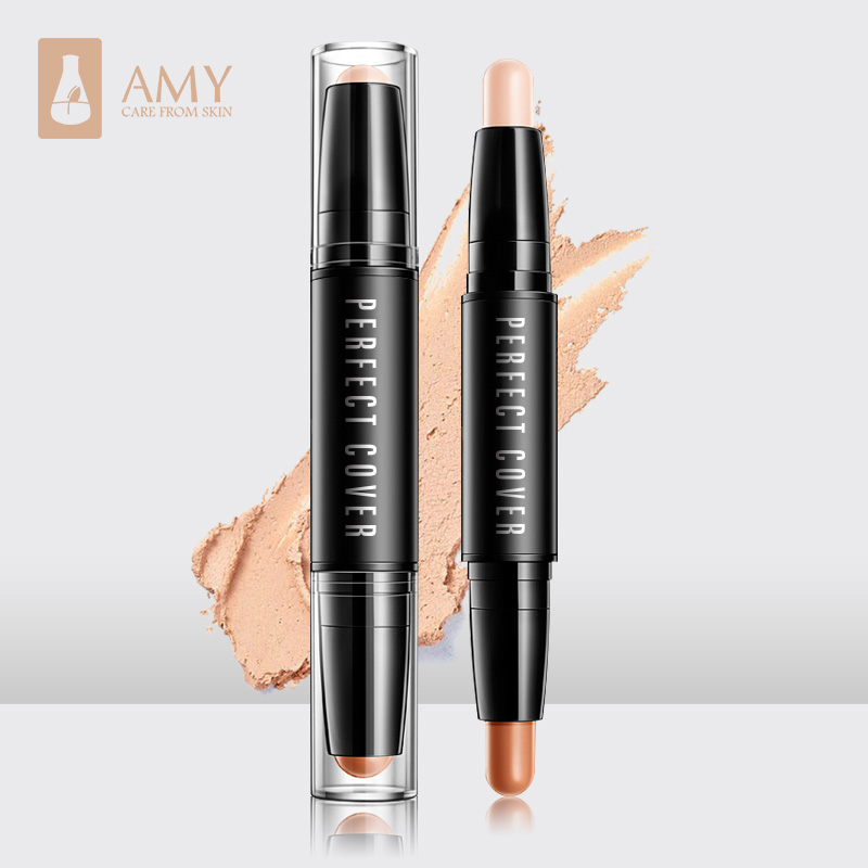 Amy/安美双头立体修容棒 高光遮瑕修颜阴影立体V脸侧影鼻影卧蚕笔