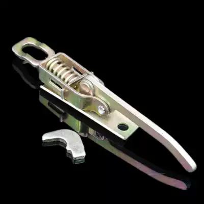 Thickened agricultural car lock buckle fence plate semi-hanging tricycle help buckle hand buckle Truck spring hook handle