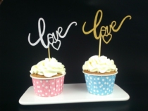 Love Love Paper Stick Inserts cake Decorative Inserts sweet taster cupcake Cupcake Inserts plug-in Flag Single only