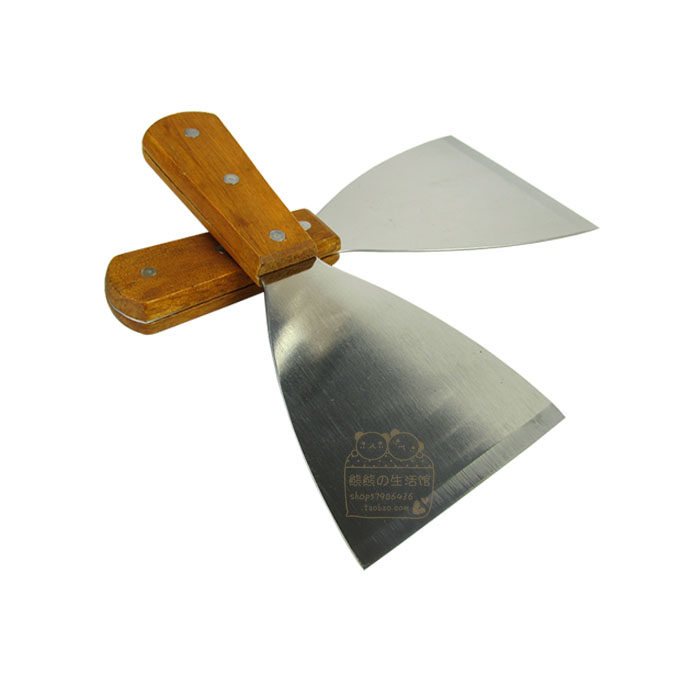 Special Thick Steel Oil Ash Knife Case Board Knife Shovel Knife Unique Pitched Mouth Design Oven Knife Barbecue Supplies