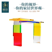 Tùy chỉnh đồ nội thất nghệ thuật Lufei Bảng màu hiên acrylic hiện đại sau lưu trữ dải sáng tạo Bắc Âu - Bàn / Bàn