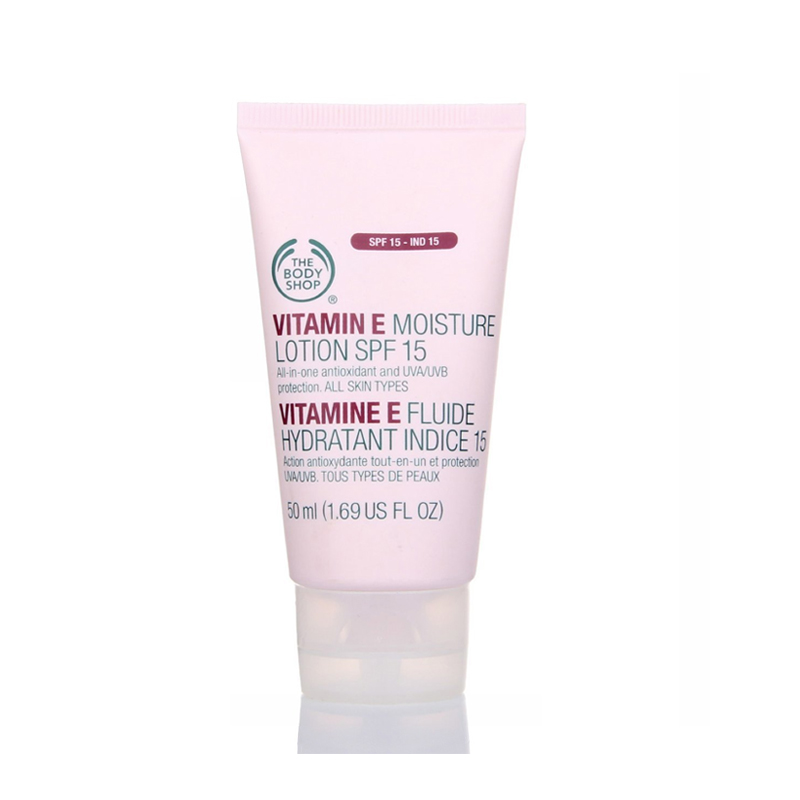 第二件半价The Body Shop维他命E/VE防晒润肤露50ml SPF15