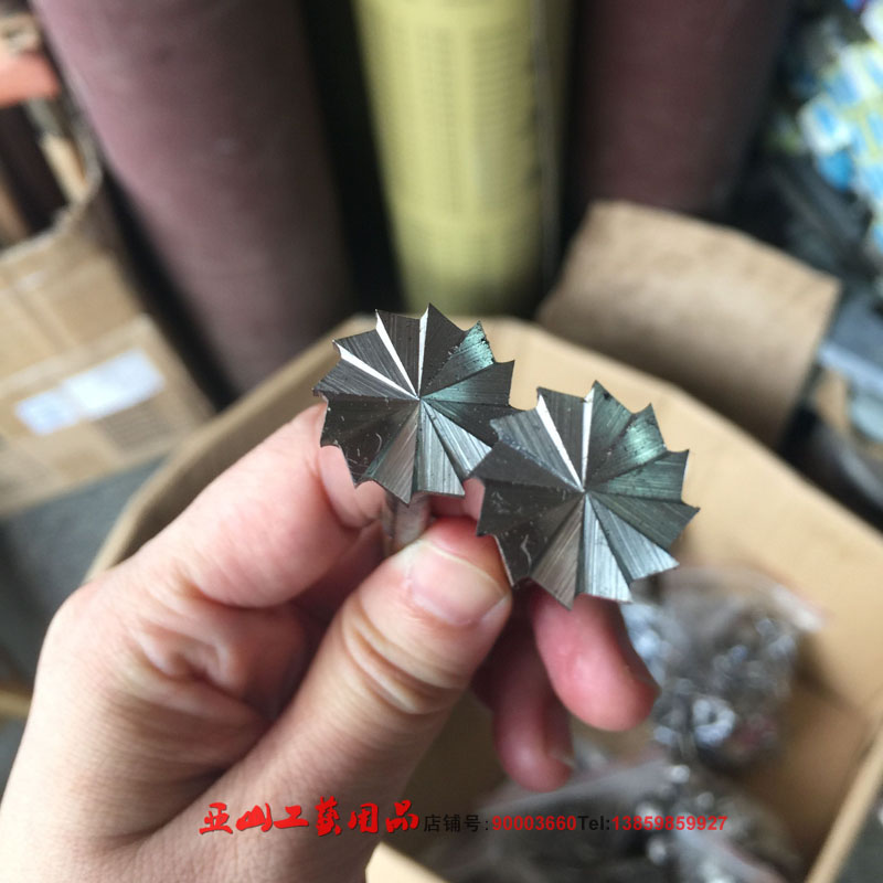 6 mm - handle multi - angle knife grinding electric drill cutter cleaning tool multi - edged five - angle flying saucer knife