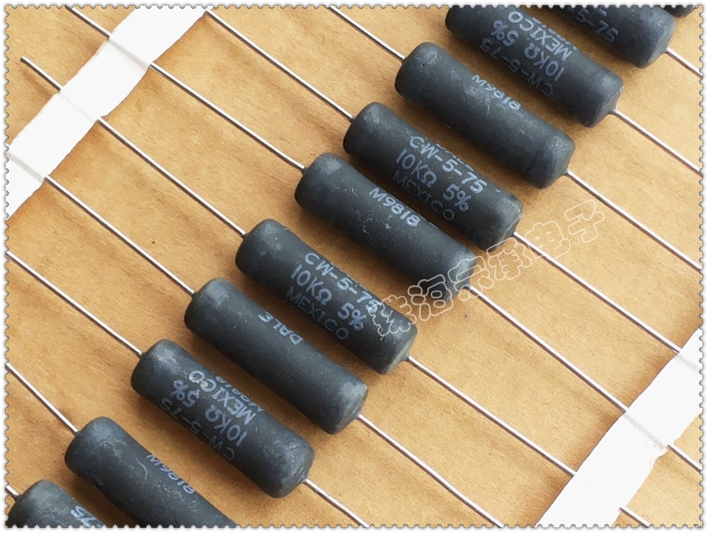Imported Mexico 10K 6 5W DALE CW-5 wire wound resistor