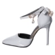 Thu đông 2018 phiên bản Hàn Quốc mới của sandal hoang dã Baotou màu nude rỗng nơ nhỏ tươi cao gót nữ