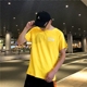 Mùa hè siêu lửa tay áo thun nam tay ngắn xu hướng gió Hàn Quốc ulzzang thể thao lỏng lẻo nửa người yêu áo thun nam đẹp Áo phông ngắn