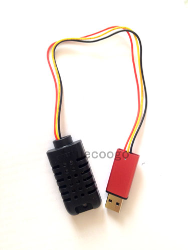 The temperature and humidity sensor AM2301 USB connector computer shows up