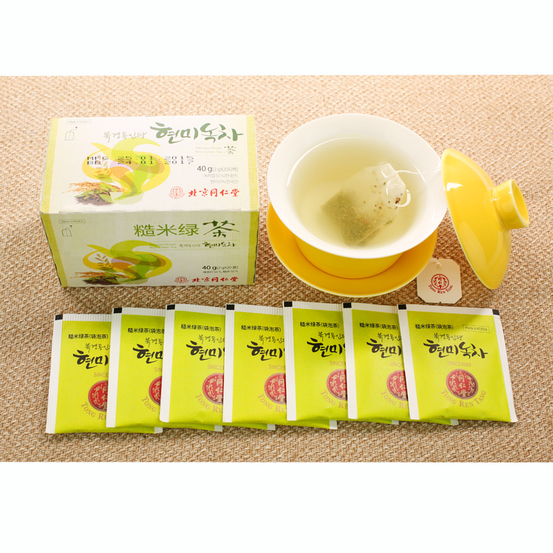 买即送】北京同仁堂糙米绿茶40g(2g*20袋)